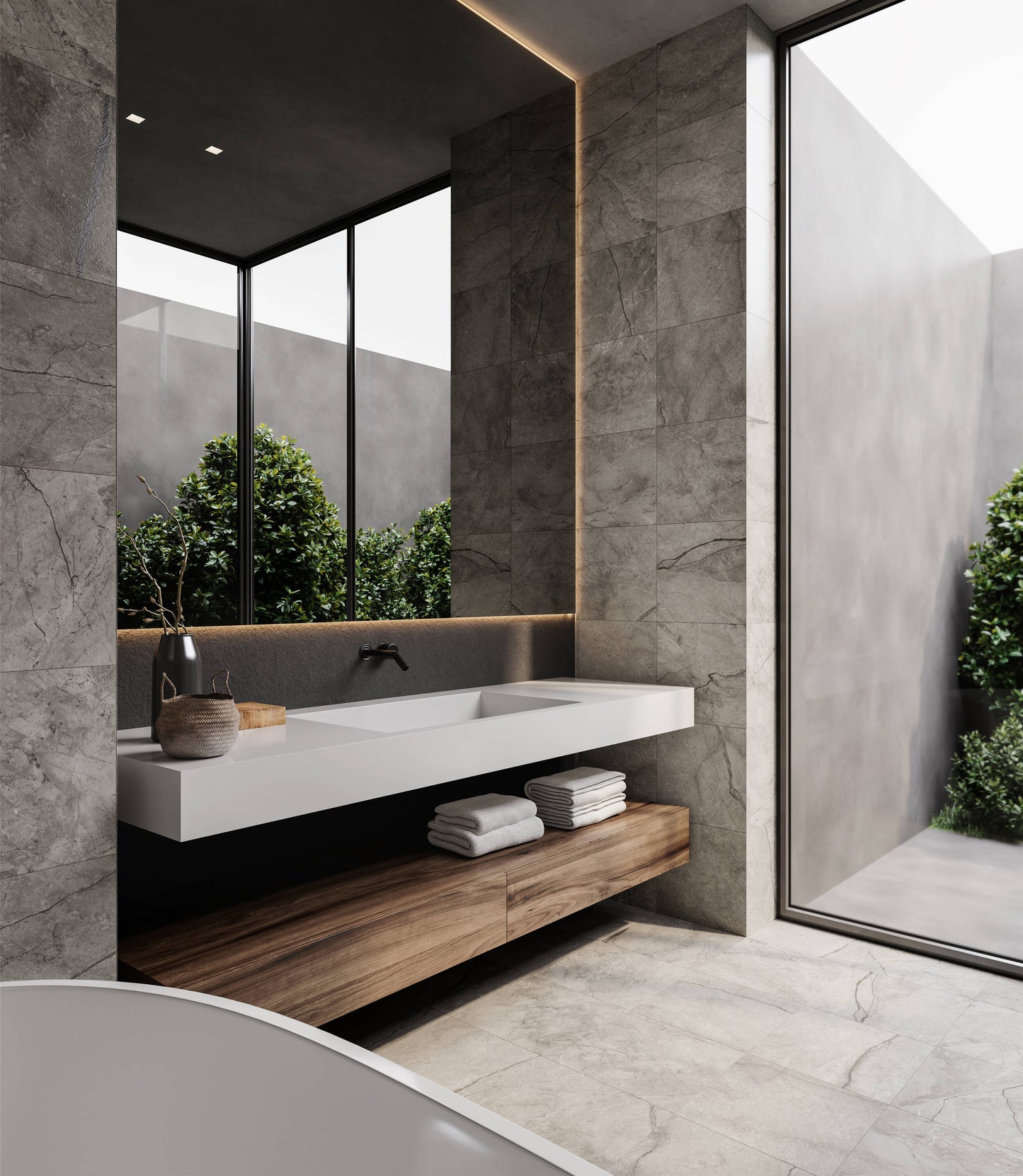 Satori Regent Argento 13-in x 13-in Matte Porcelain Stone Look Floor and Wall Tile (1.17-sq. ft/ Piece)