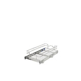Rev-A-Shelf Single-Tier Pull-Out Basket, 11.5-in W x 6-in H x 22-in D, Chrome, Soft-Close, 100-lb