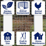 GARDEN CRAFT Gray Galvanized Steel Hardware Cloth Rolled Fencing with Mesh Size 1/2-in x 1/2-in