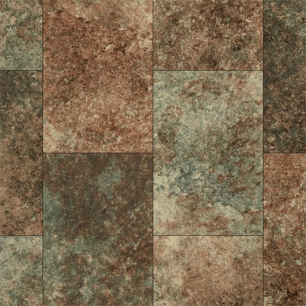 Armstrong Flooring Pickwick Landing III 12-ft W x Cut-to-Length Iron Point Dark Earth Low-Gloss Sheet Vinyl Flooring