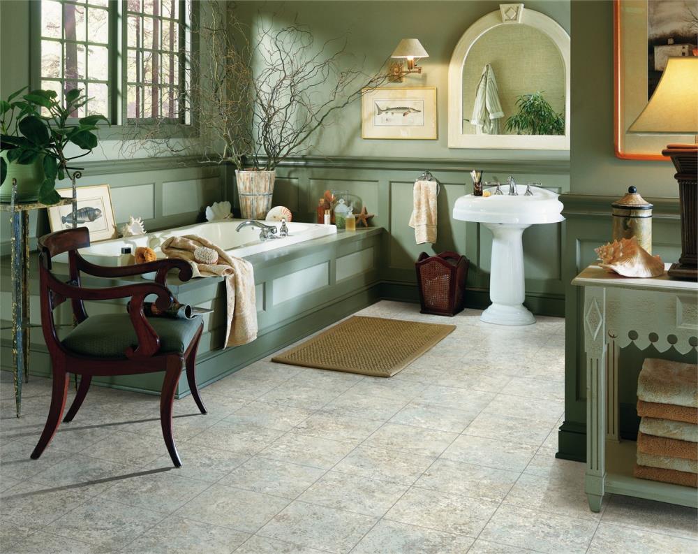 Armstrong Flooring Pickwick Landing II 12-ft W x Cut-to-Length Cretan Path Full Moon Low-Gloss Sheet Vinyl Flooring