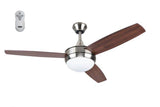 Harbor Breeze Beach Creek 52-in Brushed Nickel LED Indoor Ceiling Fan with Remote (3-Blade)