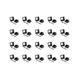 TITAN BUILDING PRODUCTS 1.375-in x 1.375-in Black Plastic Baluster Connector (20-Pack)
