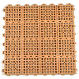 Greatmats Brown PVC Deck Tiles (25-Pack) - Waterproof, Slip Resistant, Easy DIY Installation