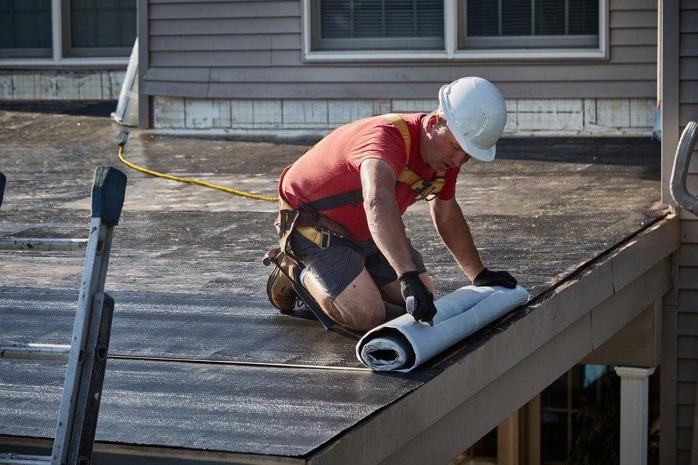 GAF Liberty Base Sheet, Self‑Adhering, 3.28-ft W x 66-ft L (200-sq ft) Black Roll Roofing
