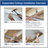 Armstrong Ceilings Espirit White Fiberglass Drop Ceiling Tile Sample