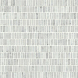 Bedrosians Monet White Carrara 12-in x 12-in Honed Marble Mosaic Brick Tile (5.1 sq. ft./Carton)
