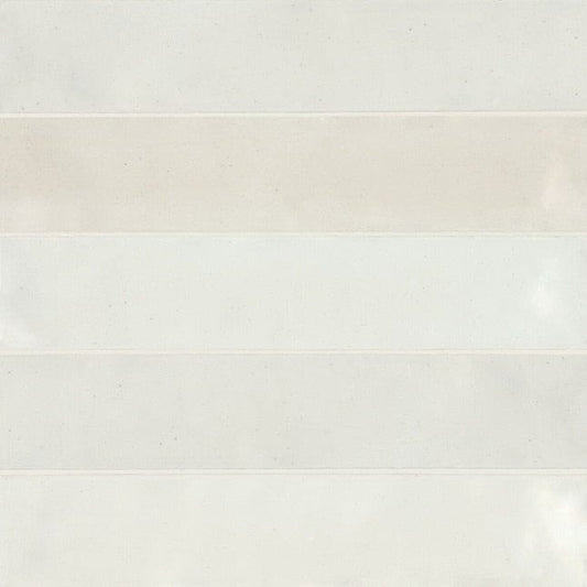 Bedrosians Celine White 2-in x 12-in Glossy Porcelain Subway Floor and Wall Tile (5.48-sq. ft/ Carton)