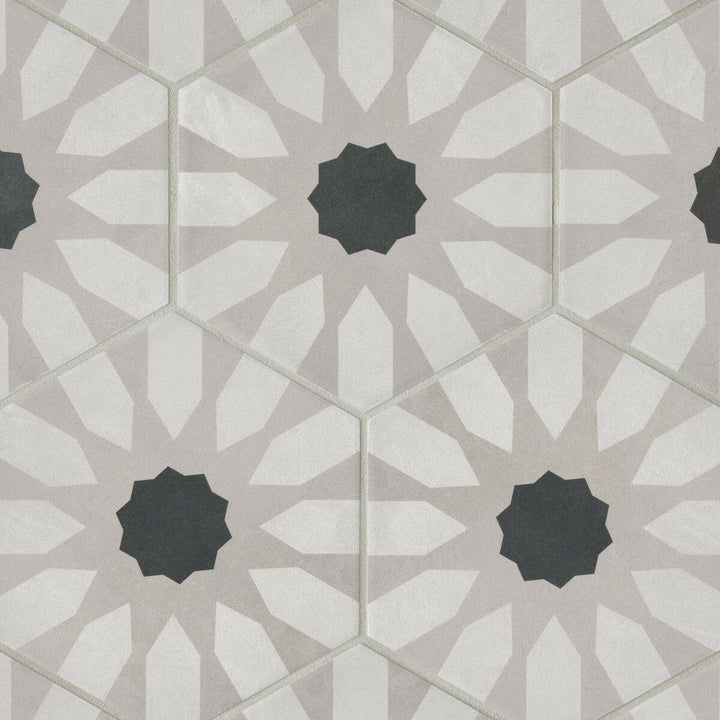 Bedrosians Allora Fiore 9-in x 10-in Matte Porcelain Patterned Floor and Wall Tile (12.67-sq. ft/ Carton)