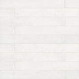 Bedrosians Allora Solid White 3-in x 24-in Matte Porcelain Patterned Floor and Wall Tile (10.66-sq. ft/ Carton)