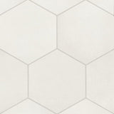 Bedrosians Makoto Shoji White 10-in x 11-in Matte Porcelain Floor and Wall Tile (10.76 sq. ft./Carton)