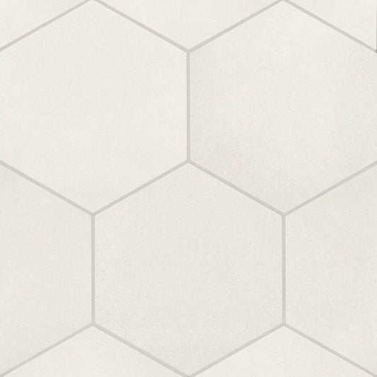 Bedrosians Makoto Shoji White 10-in x 11-in Matte Porcelain Floor and Wall Tile (10.76 sq. ft./Carton)