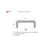 Richelieu Westmount 3-3/4-in (96mm) Center to Center Brushed Nickel Rectangular Handle Drawer Pull