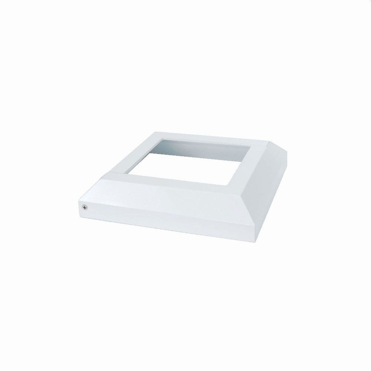 Fortress Building Products White Aluminum Deck Post Base Trim
