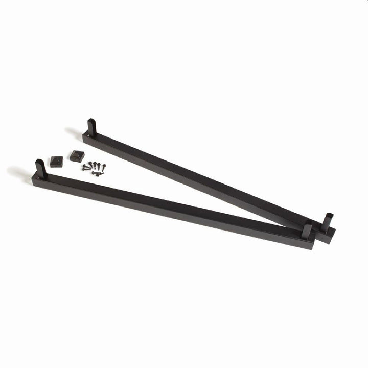 Fortress Building Products Fortress Fe26 34-in Black Sand Powder Coat Steel Gate Uprights