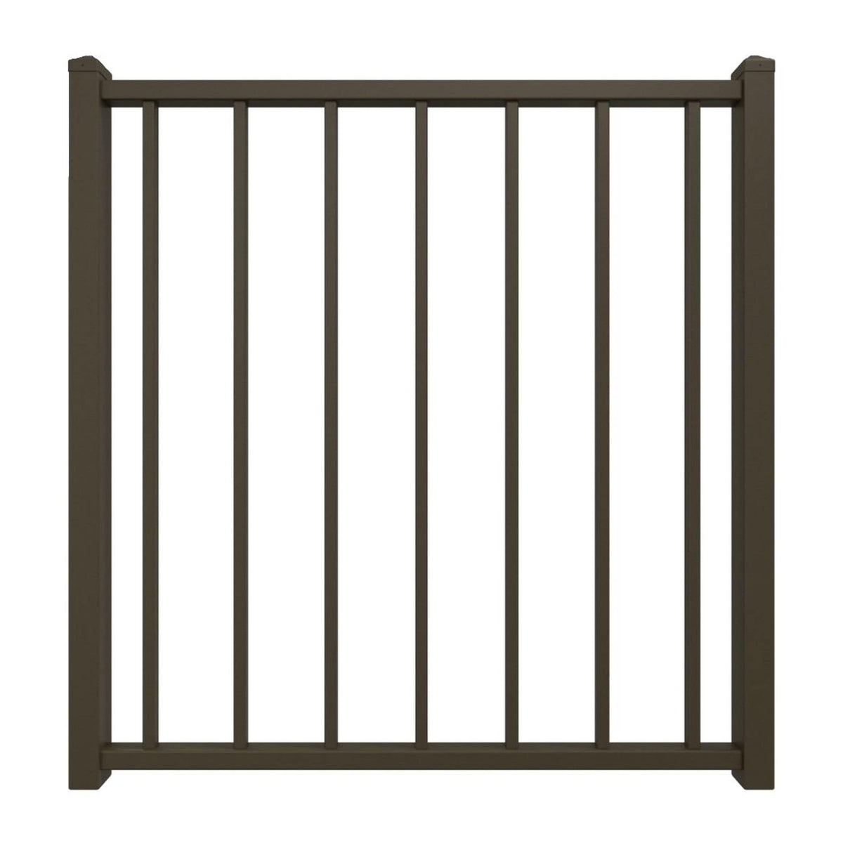 Fortress Building Products Fortress Fe26 34-in x 34.5-in Antique Bronze Powder Coat Steel Gate