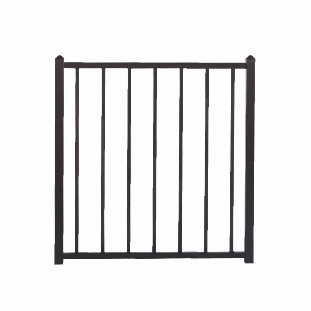 Fortress Building Products Fortress Fe26 40-in x 34.5-in Black Sand Powder Coat Steel Gate