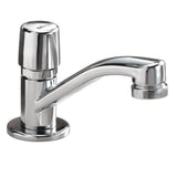 Single-Handle Metering Utility Faucet in Chrome - Super Arbor