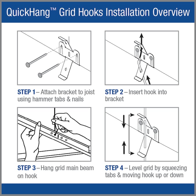 Armstrong Ceilings 6-in QuickHang 6-pack 6-in Hardware Kit