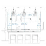 Progress Lighting Swansea 4-Light Matte Black Transitional Outdoor Chandelier