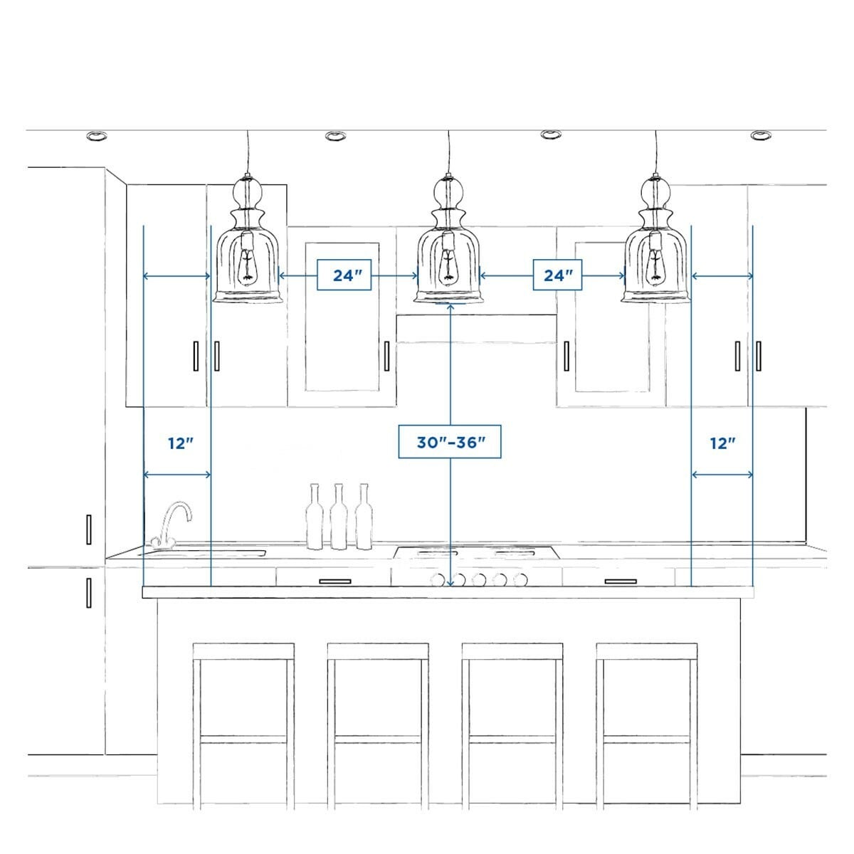 Progress Lighting Glennaire 4-Light Brushed Gold Modern/Contemporary Chandelier