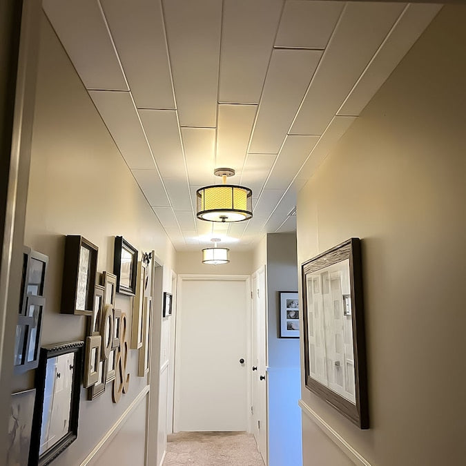 A La Maison Ceilings 3.25-ft x 0.5-ft Plain White Polystyrene Surface-mount Ceiling Plank (12-Pack, 19.5-sq ft / Case)