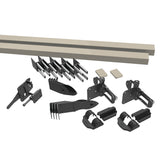 Freedom Brighton 4-ft H x 5-ft W Clay Vinyl Flat-top Fence Gate Kit (Unassembled)