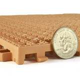 Greatmats Brown PVC Deck Tiles (25-Pack) - Waterproof, Slip Resistant, Easy DIY Installation
