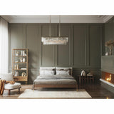 Progress Lighting Glimmer 4-Light Linear Kitchen Island Light in Silver Ridge, 33.875-in W x 11-in H
