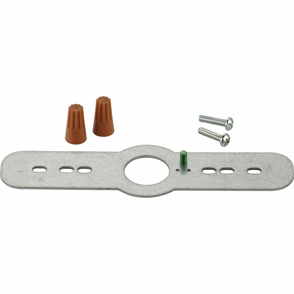 Progress Lighting 7.25-in Brushed Nickel Integrated LED Flush Mount Light, 3000K, 850 Lumens, Wet Rated