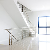 VEVOR railing post 3.5-ft x 1.97-in Stainless Steel Deck Stair Rail Kit