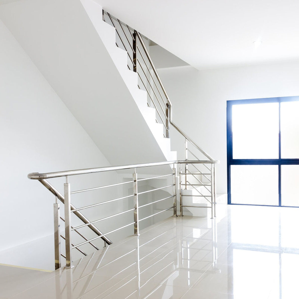 VEVOR railing post 3.5-ft x 1.97-in Stainless Steel Deck Stair Rail Kit