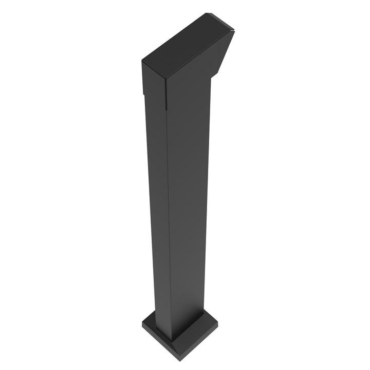 Barrette Outdoor Living Elevation 5.25-in x 4.81-in x 3-ft Matte Black Deck End Post