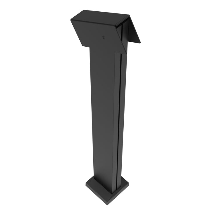 Barrette Outdoor Living Elevation 5.25-in x 4.81-in x 3-ft Matte Black Deck Line Post