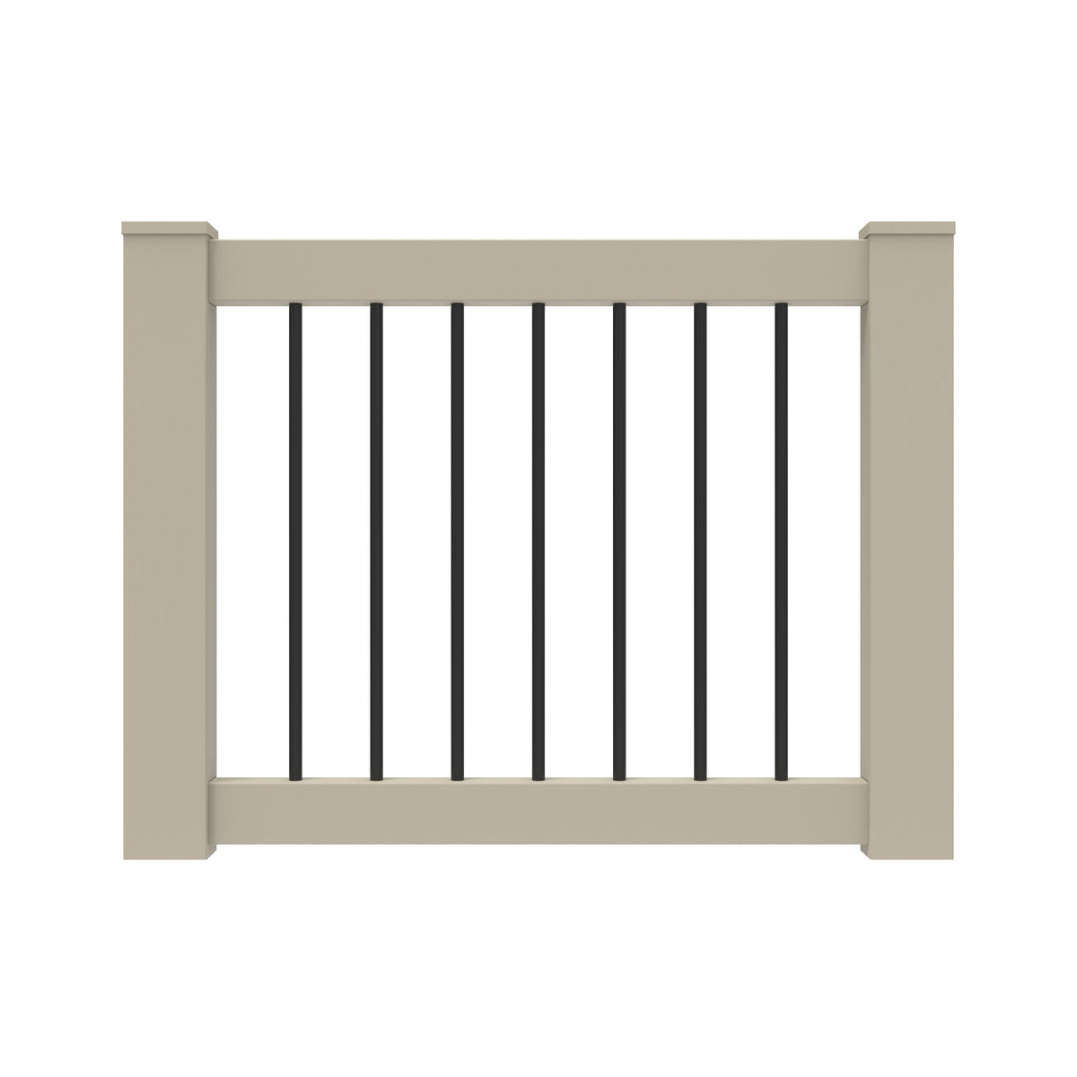 Freedom Bella Premier Series 46-1/2-in L x 36-in H Clay Vinyl Deck Railing Gate (Assembly Required)