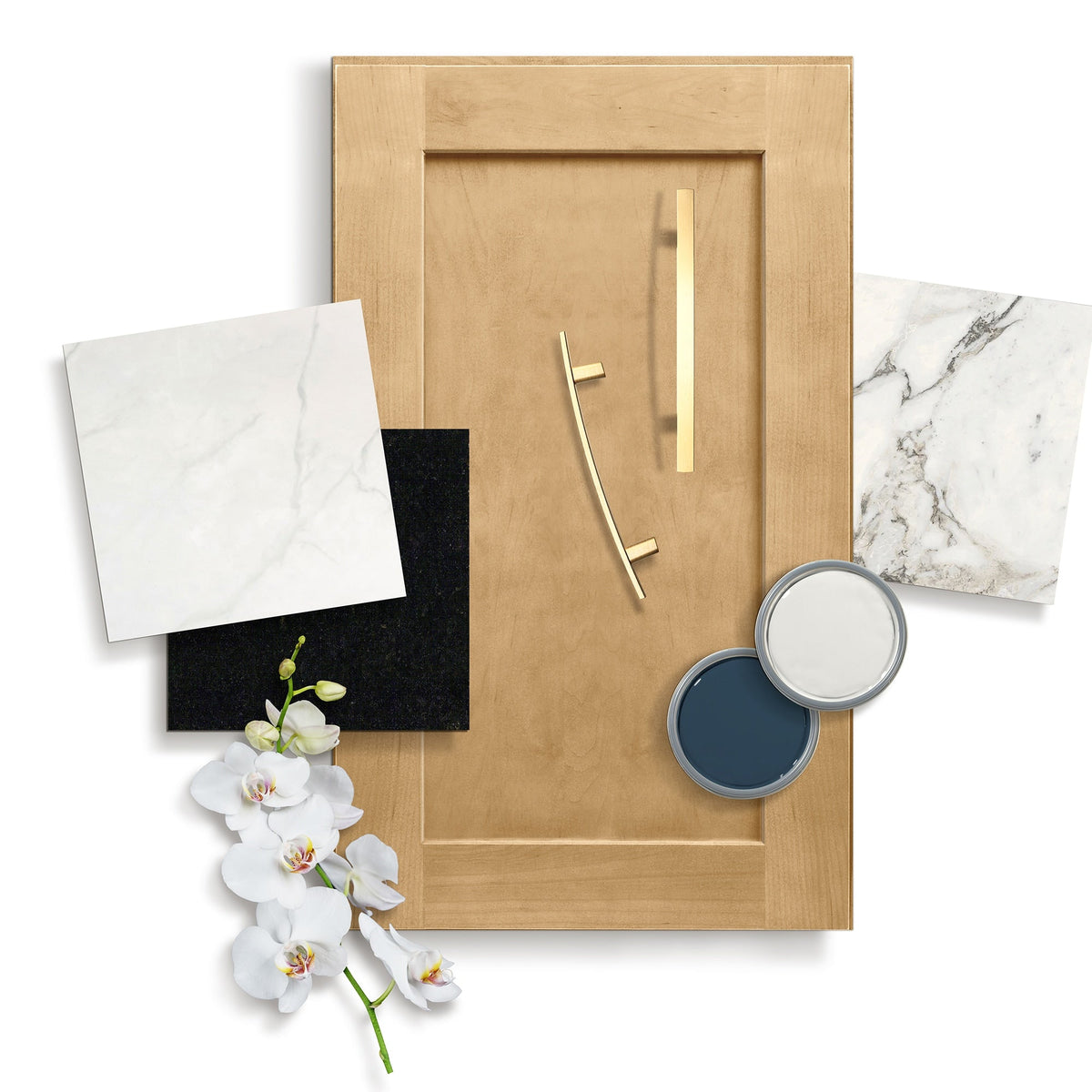 allen + roth Innsbrook 36-in W x 34.5-in H x 24-in D Rye 3-Drawer Base Fully Assembled Cabinet (Flat Panel Style)