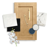 allen + roth Innsbrook 21-in W x 34.5-in H x 24-in D Rye 1-Drawer Base Fully Assembled Cabinet (Flat Panel Shaker Style)