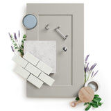 allen + roth Stonewall 12-in W x 34.5-in H x 24-in D Stone 1-Drawer Base Fully Assembled Cabinet (Flat Panel Shaker Style)