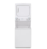 GE Electric Stacked Laundry Center, 3.9-cu ft Washer & 5.9-cu ft Dryer, ENERGY STAR, White (GUD27EESNWW)