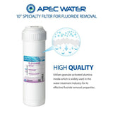 10 in. Fluoride Removal Water Filter Cartridge
