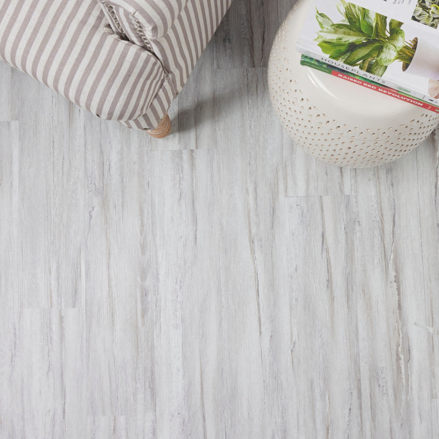 Lucida USA BaseCore Winter 6-in W x 36-in L x 2-mm Waterproof Peel-and-Stick Luxury Vinyl Plank Flooring, 12-mil Wear Layer (54-sq ft Carton)
