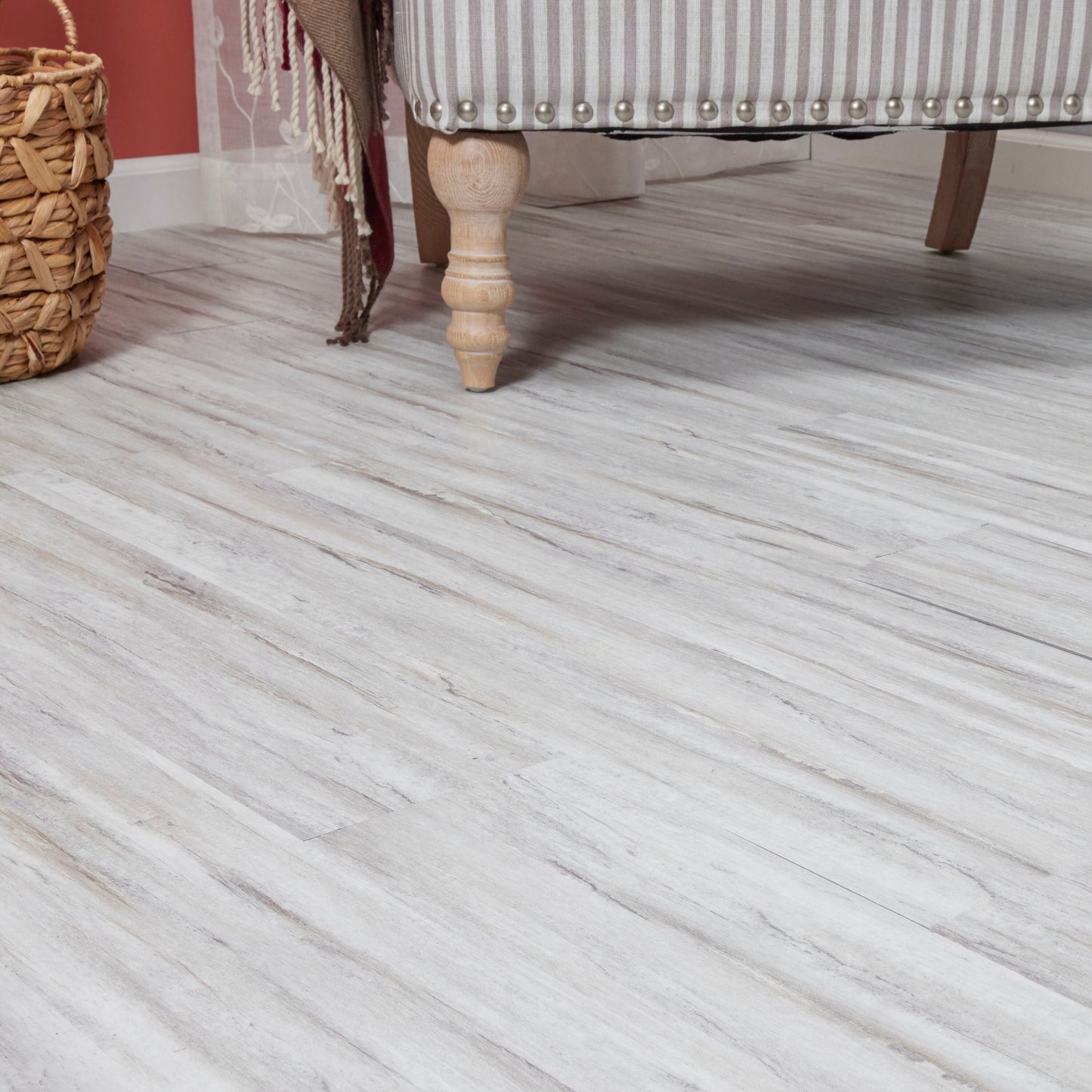 Lucida USA BaseCore Winter 6-in W x 36-in L x 2-mm Waterproof Peel-and-Stick Luxury Vinyl Plank Flooring, 12-mil Wear Layer (54-sq ft Carton)