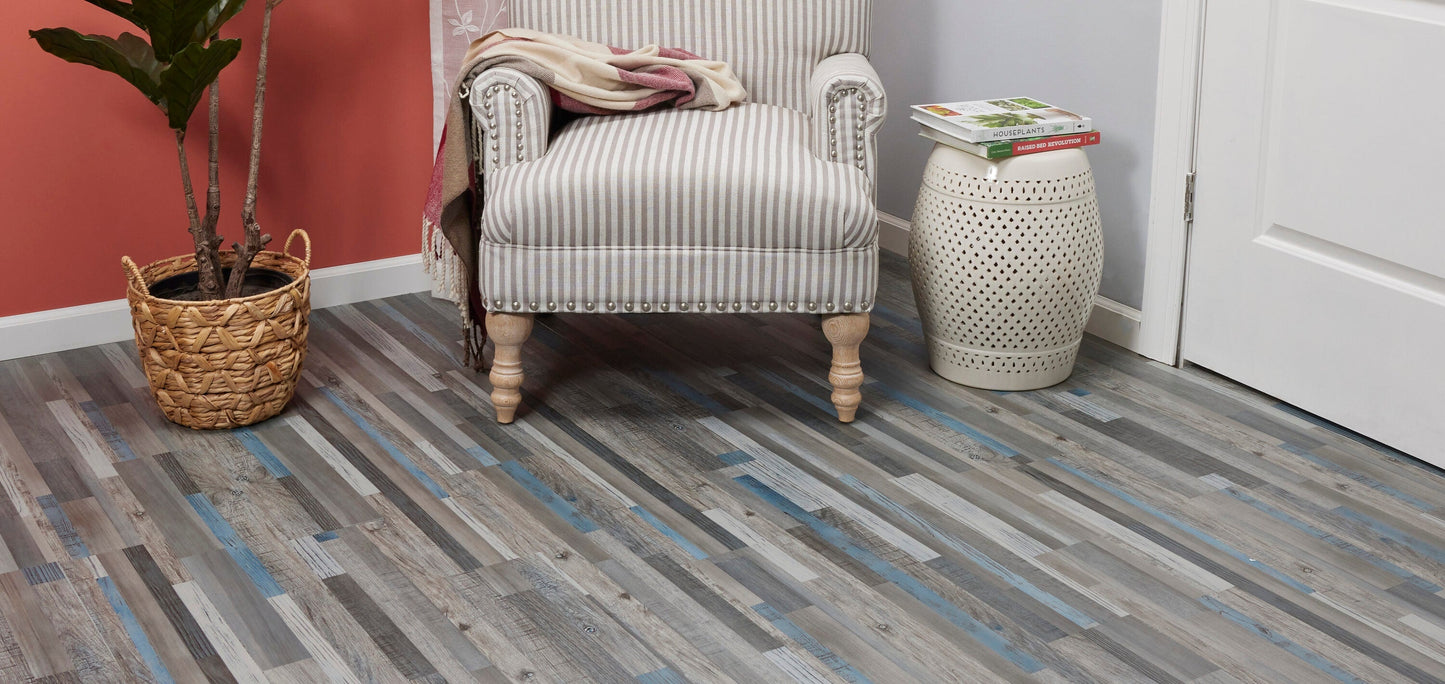 Lucida USA BaseCore Quilt 6-in W x 36-in L x 2-mm Waterproof Peel-and-Stick Luxury Vinyl Plank Flooring, 12-mil Wear Layer (54-sq ft Carton)