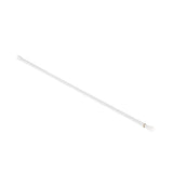Project Source 28-in to 48-in White Steel Tension Curtain Rod with Finials