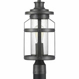 Progress Lighting Haslett 18-in Antique Pewter Farmhouse Outdoor Post Lantern, 100W Max