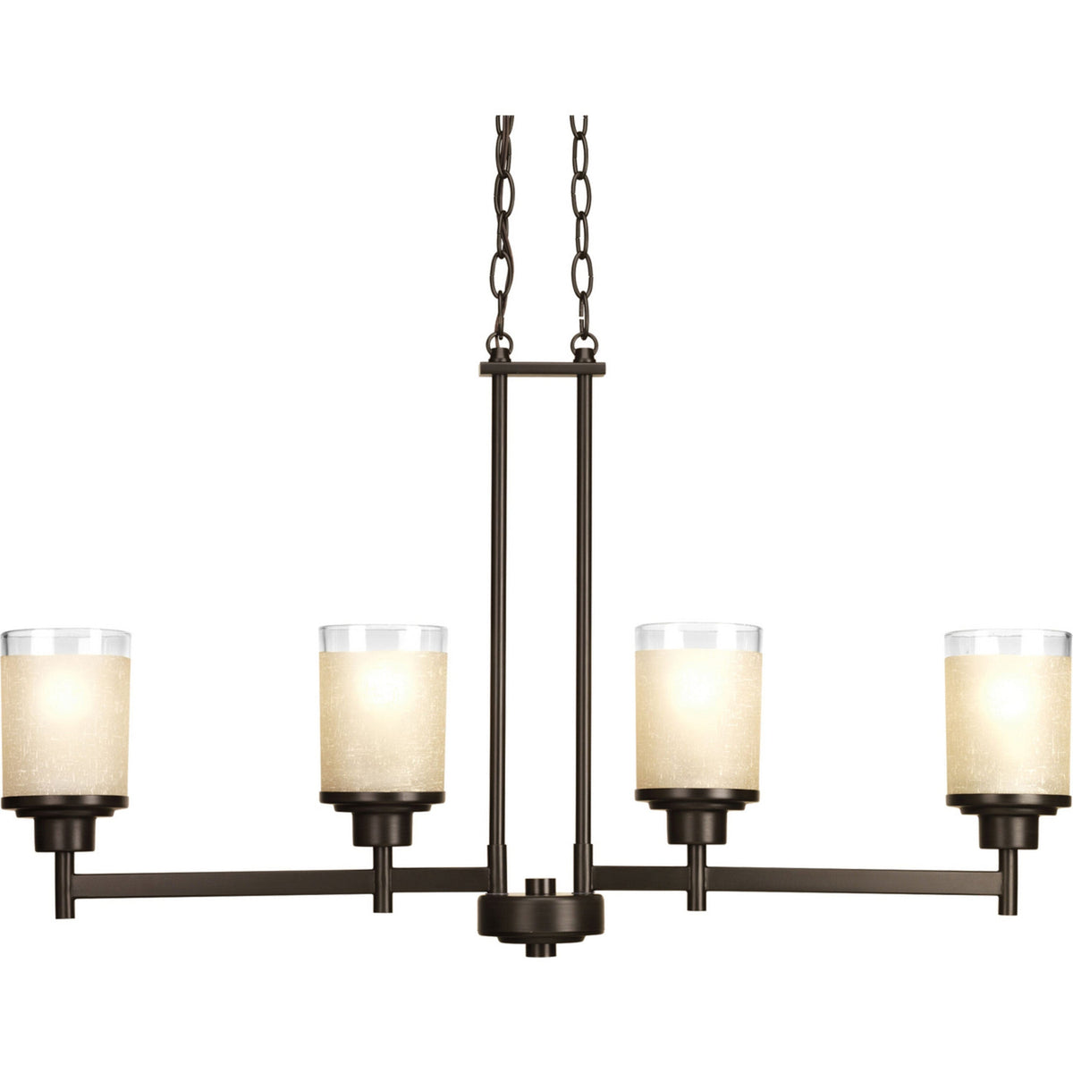 Progress Lighting Alexa 4-Light Antique Bronze Transitional Chandelier