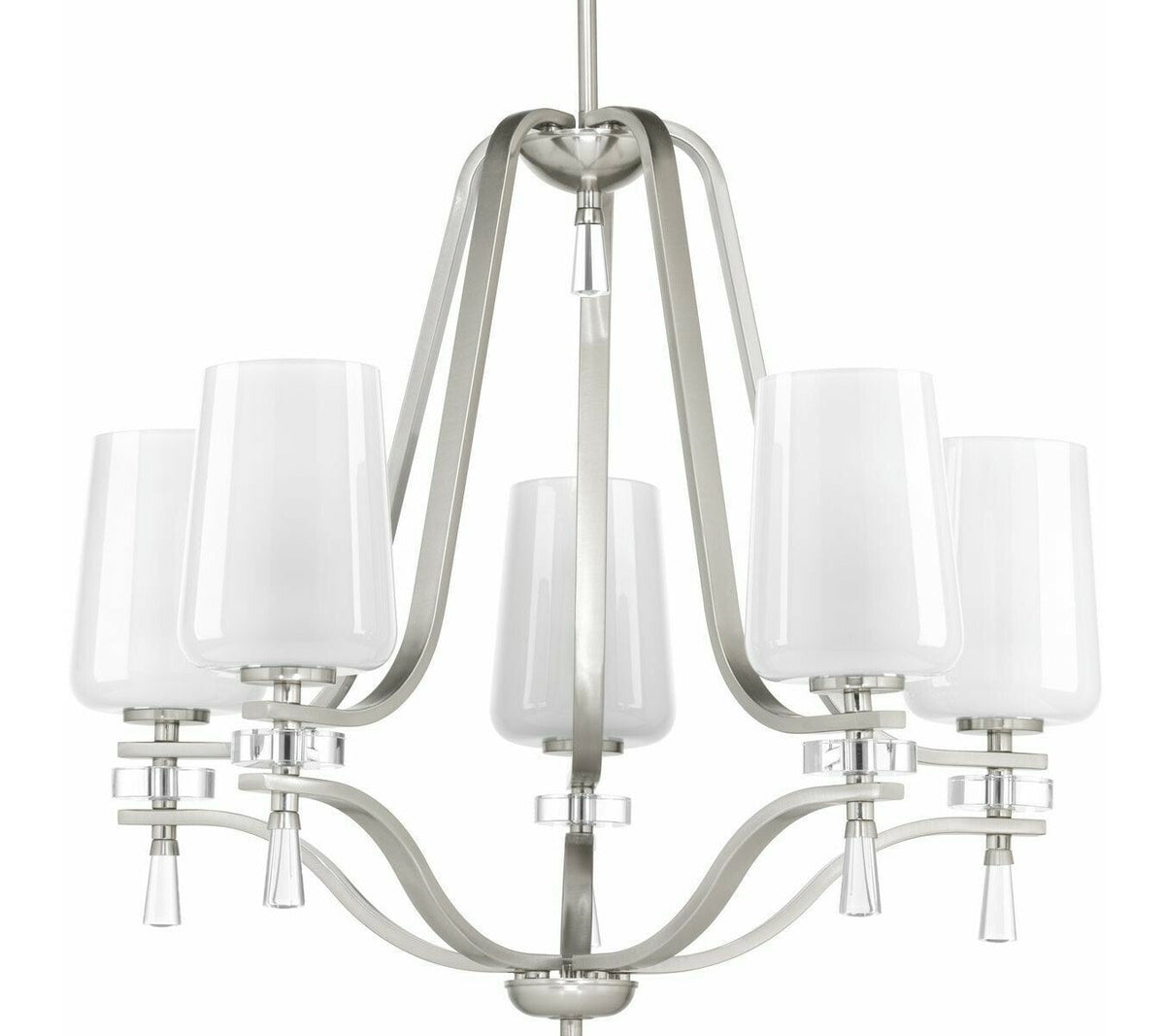 Progress Lighting Indulge 5-Light Brushed Nickel Transitional Chandelier