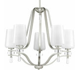 Progress Lighting Indulge 5-Light Brushed Nickel Transitional Chandelier