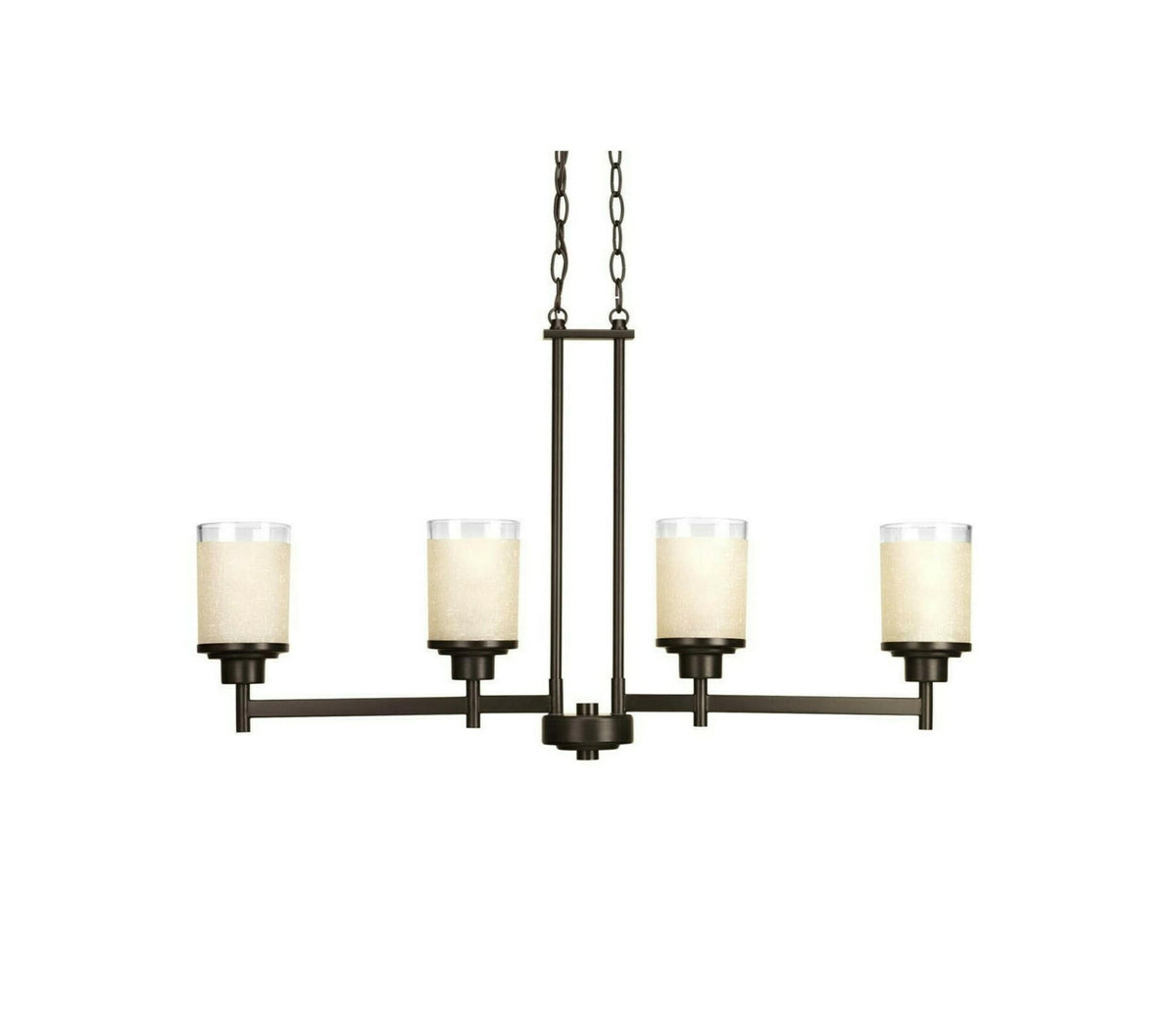 Progress Lighting Alexa 4-Light Antique Bronze Transitional Chandelier