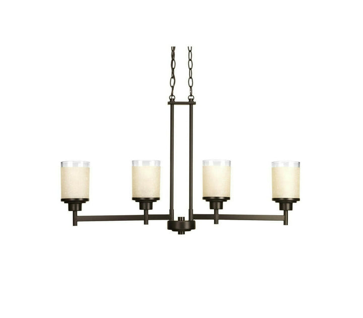 Progress Lighting Alexa 4-Light Antique Bronze Transitional Chandelier